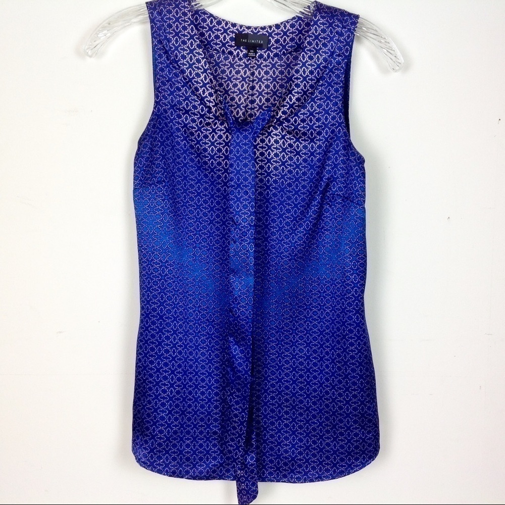 THE Limited‎ - Sleeveless Ombre Blue Sleeveless Blouse Size xs